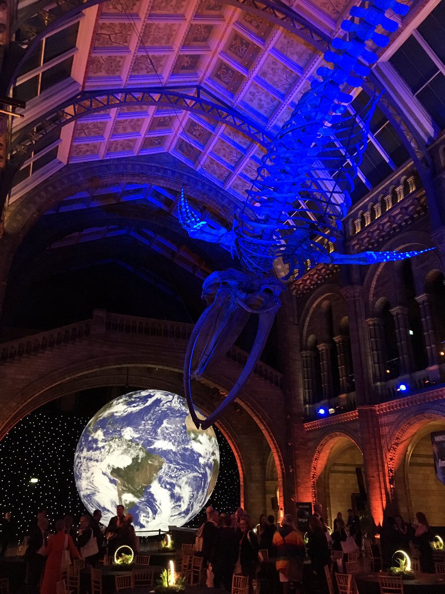 End of an inspiring evening celebrating truly groundbreaking #science of the #environment @NERCscience #NERCImpact Awards in an amazing venue @NHM_London Congratulations to all finalists and winners!