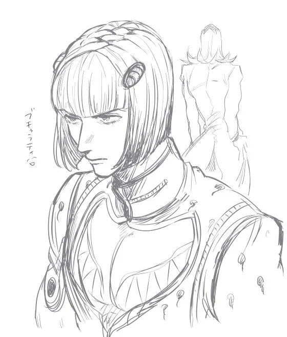 ジョジョ描いてみたかったのでらくがき。ブチャラティ～ 