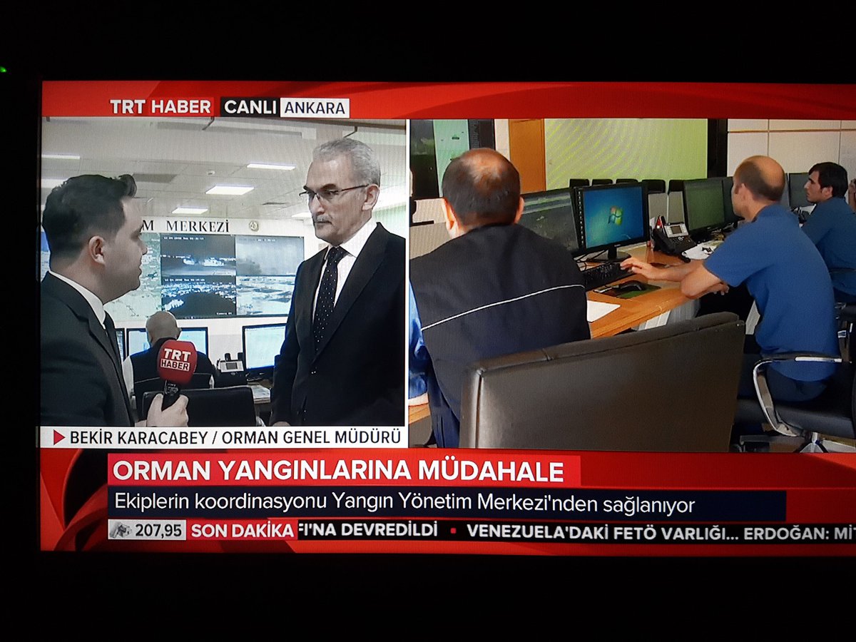 BekirKARACABEY_'s tweet photo. TRT Haber Gün Sonu Programına Verdiğimiz Röportajda Orman Yangınlarına Karşı Verdiğimiz Mücadeleyi Anlattık; Şuanda Orman Yangınlarına İlk Müdahalede ve Mücadelede Lider Ülkeyiz. Yanan Alanlarımızı da Aynı Yıl İçerisinde Ağaçlandırıyoruz. Daha Yeşil Bir Türkiye İçin Çalışıyoruz! https://t.co/VuSVTskVjo