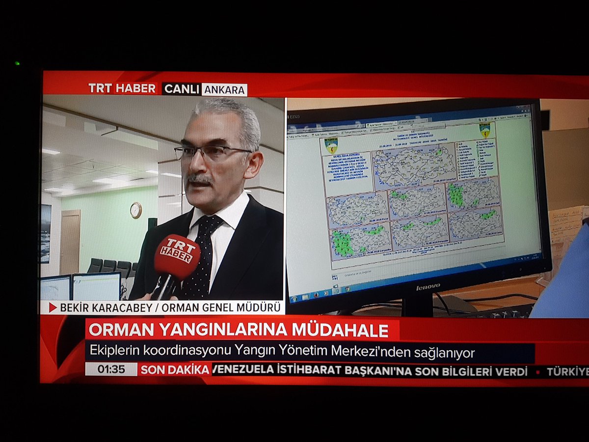 BekirKARACABEY_'s tweet photo. TRT Haber Gün Sonu Programına Verdiğimiz Röportajda Orman Yangınlarına Karşı Verdiğimiz Mücadeleyi Anlattık; Şuanda Orman Yangınlarına İlk Müdahalede ve Mücadelede Lider Ülkeyiz. Yanan Alanlarımızı da Aynı Yıl İçerisinde Ağaçlandırıyoruz. Daha Yeşil Bir Türkiye İçin Çalışıyoruz! https://t.co/VuSVTskVjo