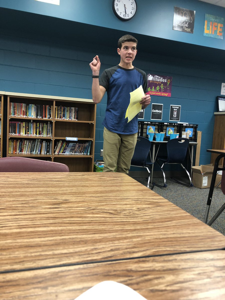 AuroraSpeech's tweet photo. It’s a special thing when a novice freshman speaker gets up to give his first extemp speech!! @sgsmith95, you would have been so proud! #dontmindthepapers #madetime #aurorahuskies https://t.co/03cQPSqizY