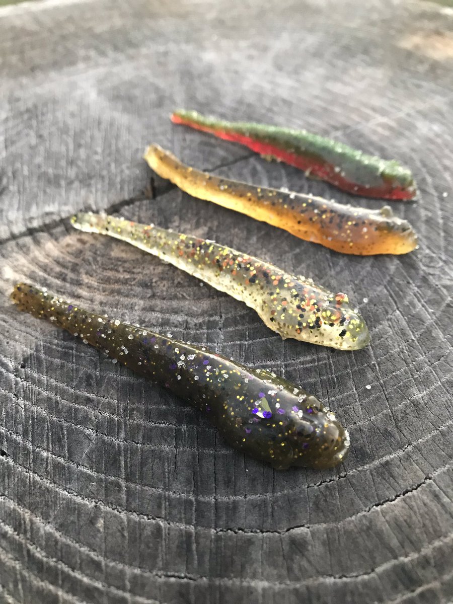 VenomLures's tweet photo. Checkout these Super Soft Hand-Poured Gobies😱 They come in 3.5” and 4.5” and are a proven smallmouth delicacy‼️🤤🎣🔨 #venomlures #supersoftgobies #smallmouthcandy #dropshot #dropitlikeitshot https://t.co/lyfdNrz650