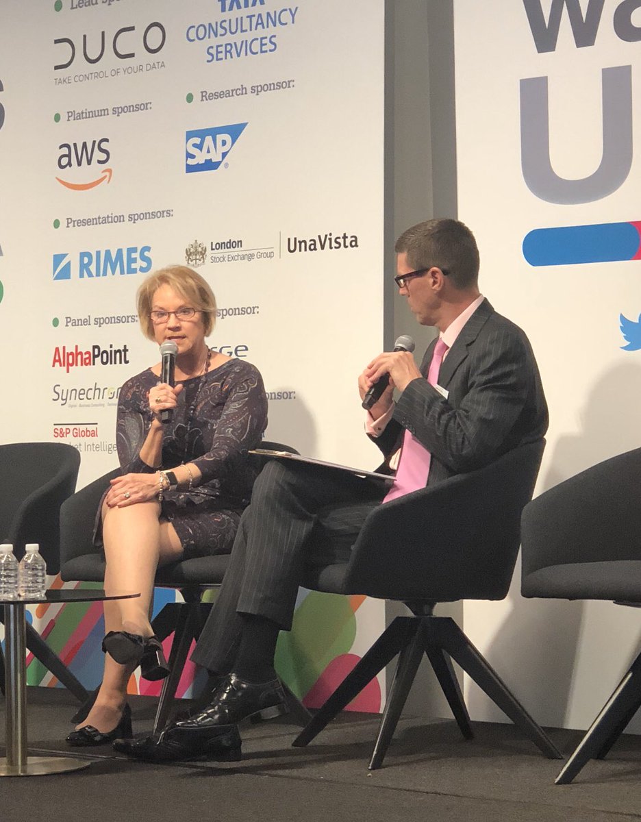 SadiaHalim's tweet photo. So impressed with @CathyBessant, Chief Ops and Tech Officer @BankofAmerica and the Most Powerful Woman in Banking 2017 & 2018 @AmerBanker. She rises to the challenge from climbing Mt. Kilimanjaro, pushing for #diversity, and addressing ethical use of #AI. #WATERSUSA @WatersTech https://t.co/xAFsTm50VK