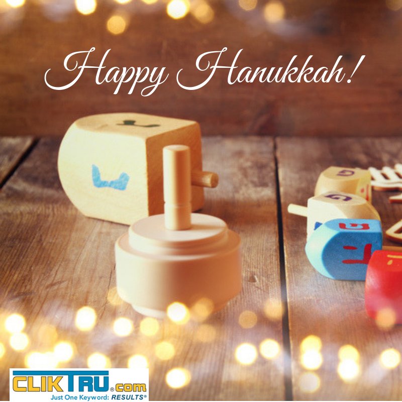 ClikTru's tweet photo. Hanukkah is underway and Christmas and New Years are right around the corner. This is supposed to be the time to celebrate and relax, if you're worried about your marketing, give us a call today! #Hanukkah #HappyHanukkah #Holidays #HolidaySeason #HappyHolidays https://t.co/1bBKGhFzg5