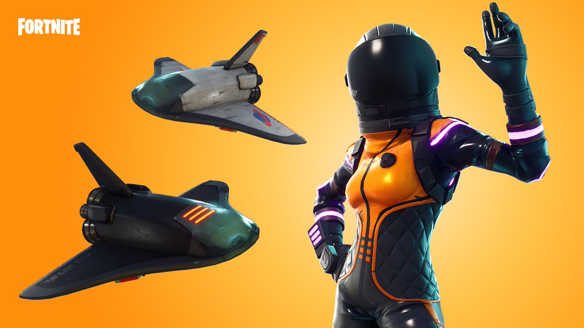Fortnite's tweet image. Science reigns. ⚗️ 
 
The Dark Vanguard Gear and Grim Medicine Gear are available now!