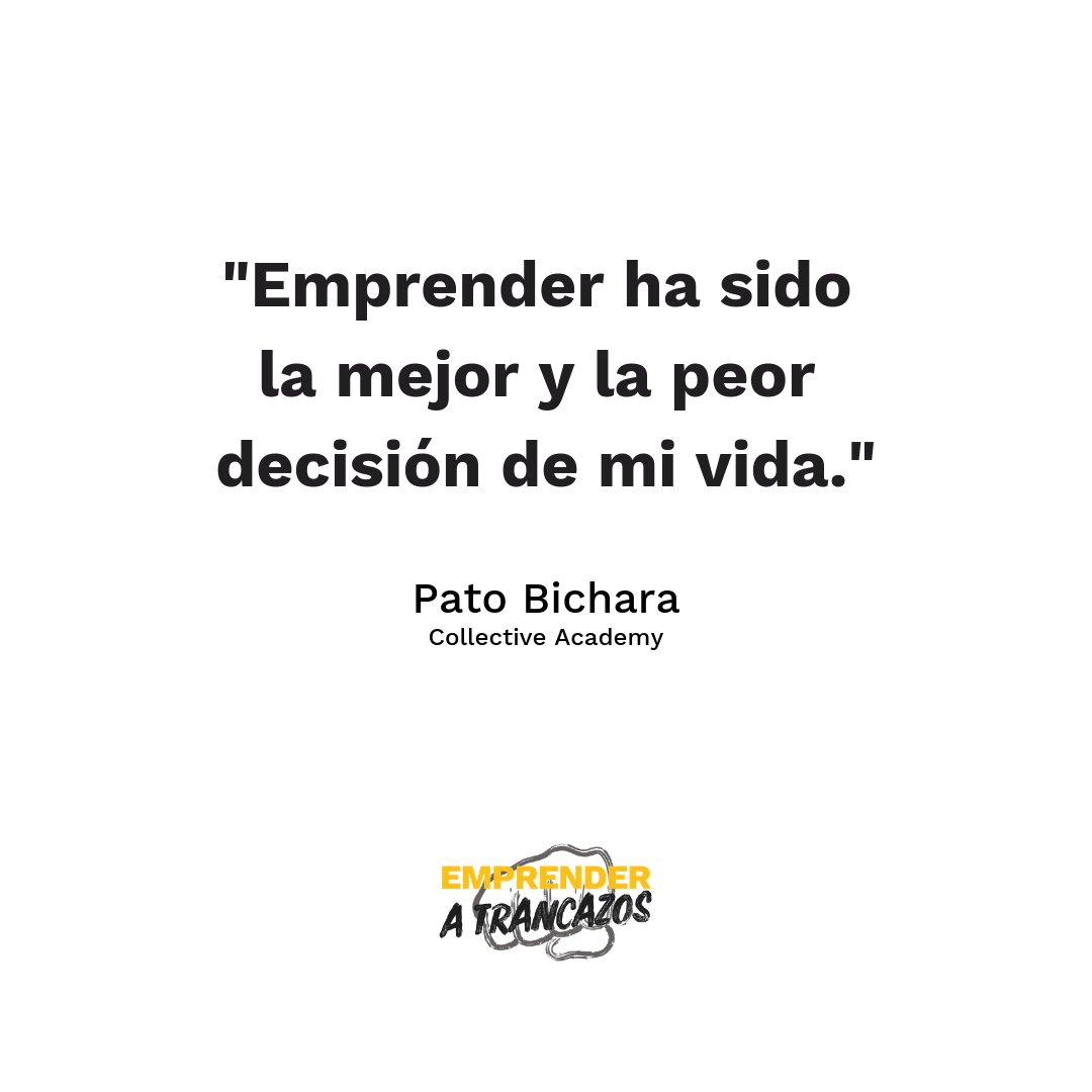 tutoassad's tweet photo. Ésto nos comparte Pato quién me ayudo escribiendo el prologo de mi libro: "Emprender a trancazos". #exatec @tecdemonterrey #atrancazos https://t.co/WjrQlYuPge