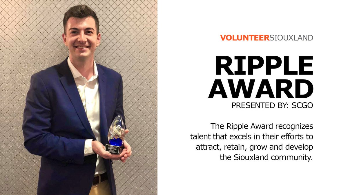 Congrats to our co-founder Ryan who received the 2018 Ripple Award presented by <a href="/SiouxCityGO/">Sioux City GO</a>.

The Ripple Awards are given out to an individual and business who have made a significant ‘ripple’ in the community by excelling in their efforts to grow and develop Siouxland. 🧡