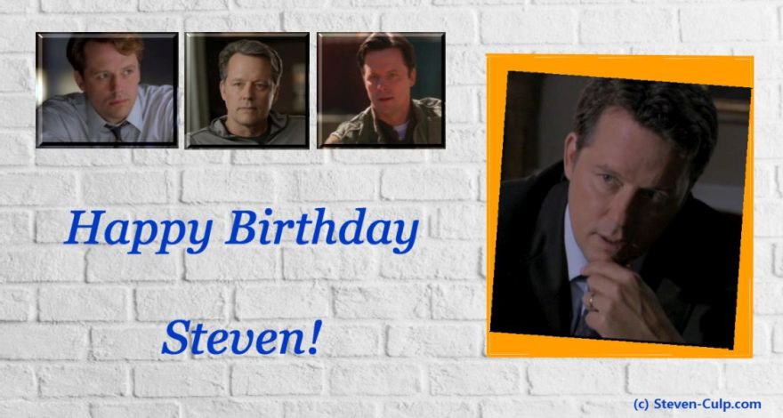 SConTV_com's tweet image. Happy Birthday to the amazing actor Steven Culp! 🎂🍾 #happybirthday #stevenculp #wonderfulactor #bday