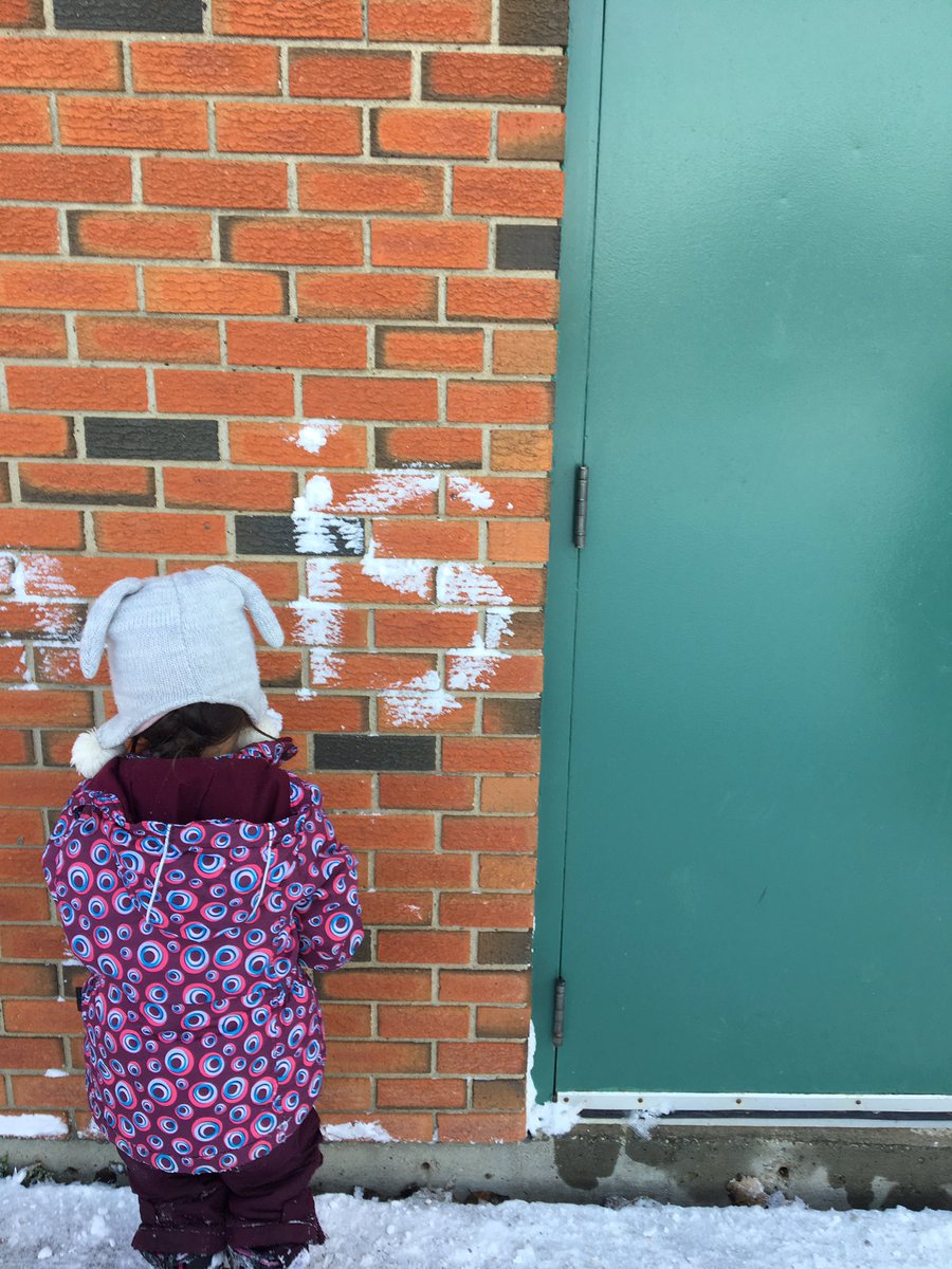 Love seeing students practicing their alphabet and word wall words at recess!