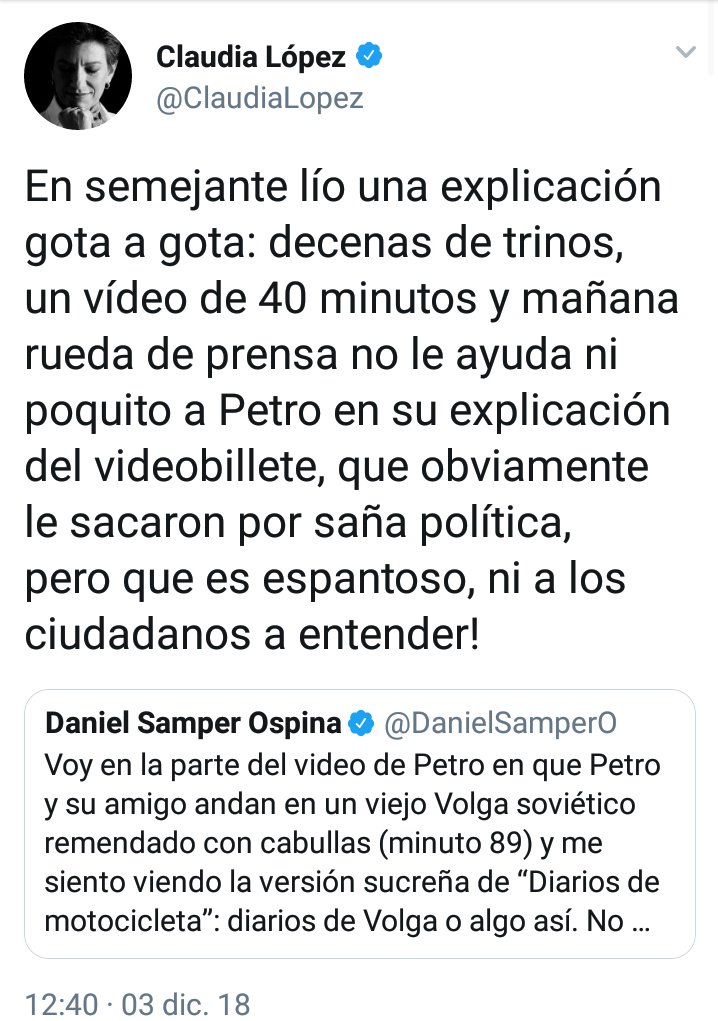 elFuribista's tweet photo. "Semejante lío" estos son los "aliados" de Petro y con quiénes ustedes buscan alianzas para poner a otro "verde" de Mockus a continuar el atraco que está haciendo Peñalosa.

Entiéndalo a esta gente le interesa tanto como al uribismo tener por fuera a Petro desde ya para el 2022. https://t.co/DIcRk880Pl