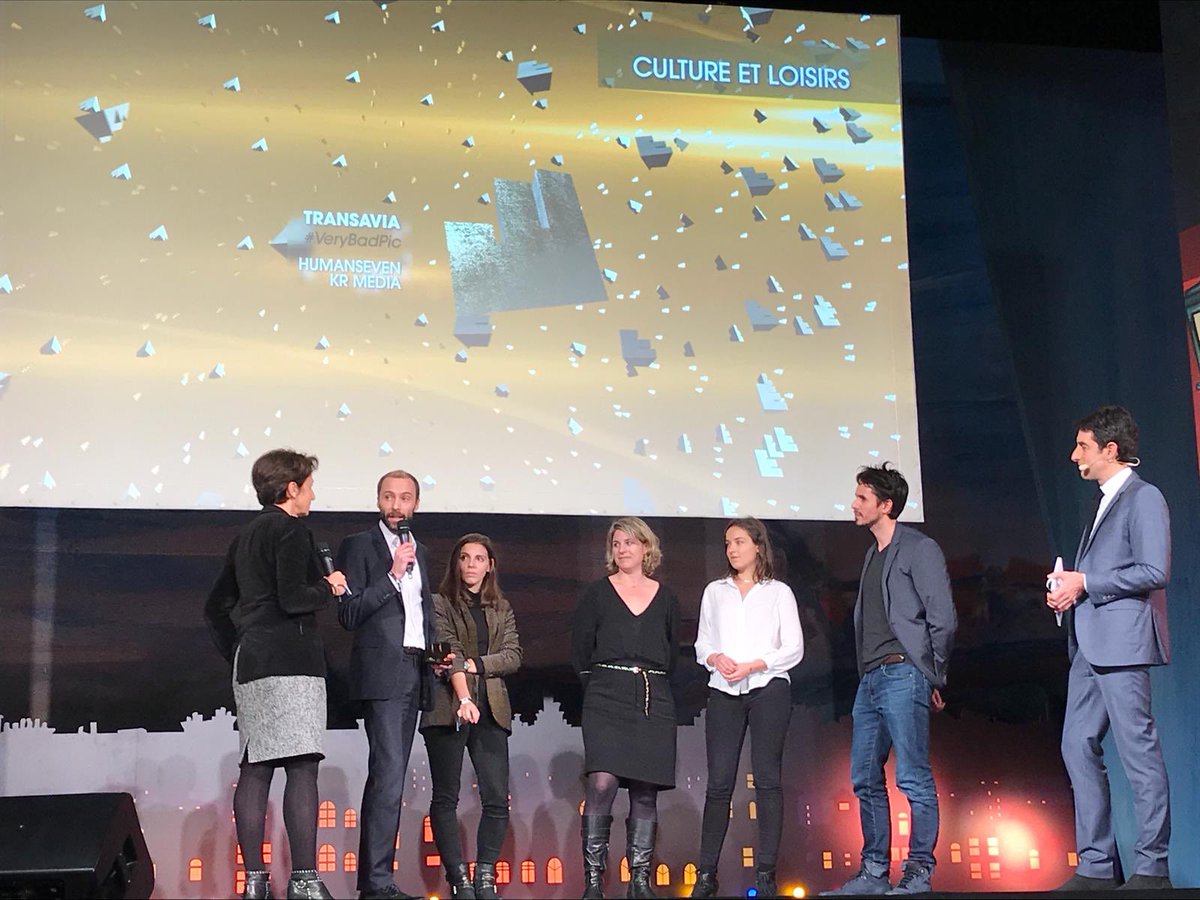 HeleneMiau's tweet photo. Superbe nouvelle récompense pour @transaviaFR qui remporte l’or aux #Effie2018 pour l’efficacité de sa campagne #VeryBadPic. Merci à @HUMANSEVEN pour leurs idées toujours plus folles 👏✈️ https://t.co/GX6yjJ2TjO