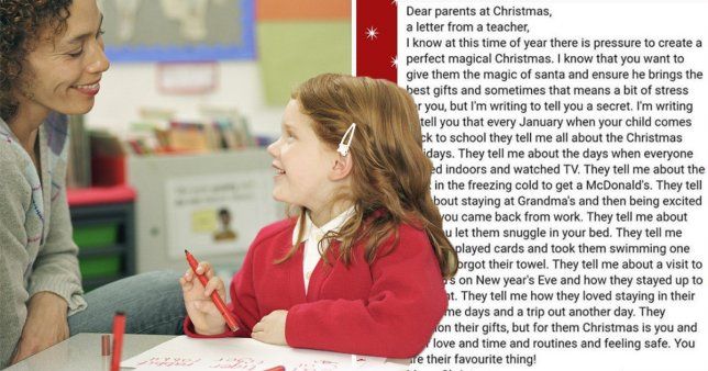 TheEduNetMcr's tweet photo. Teacher tells parents kids value family moments more than gifts at Christmas https://t.co/ZqjVwI7Djv #teaching #christmas #parents https://t.co/29MSRRghJa