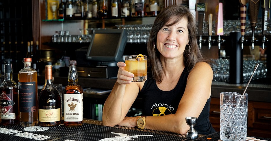 backbarusa's tweet photo. Get to know Lisa Brier, our #mixologistoftheweek from @atomicdtlv! 

“More than anything, I just love watching all the talented people around me in this community, and it inspires me. I love this industry, and I can’t imagine doing anything else.” https://t.co/rimUJTGN4W https://t.co/myrfAcBA8C