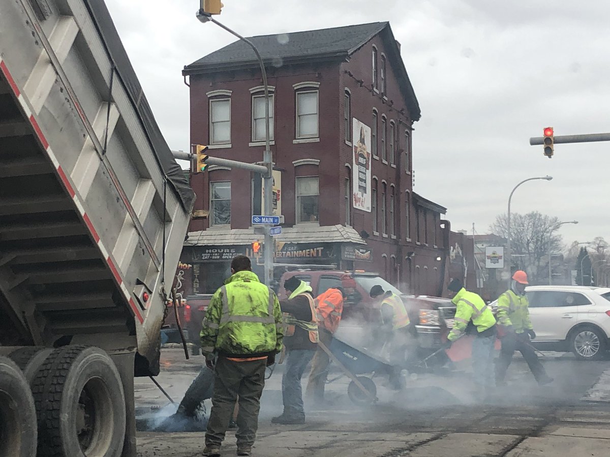 MayorByronBrown's tweet image. Progress on Main Street! Crews are working on a stretch of road in the vicinity of Virginia St. and North St. as part of my Administration's effort to smooth out Main Street. I'll keep you posted on the progress.