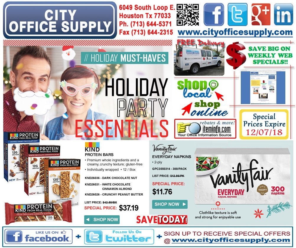 cityos's tweet photo. #MondayMemories of #HolidayParties #RemindsUs to #StayFueled this #BusySeason on @KINDSnacks #ProteinBars & #FinishWith #VanityFairNapkins #WeeklyWEBSpecial @ https://t.co/zb4z5RaOwd https://t.co/fQ1pllIBKy https://t.co/6XCUWVkhXW