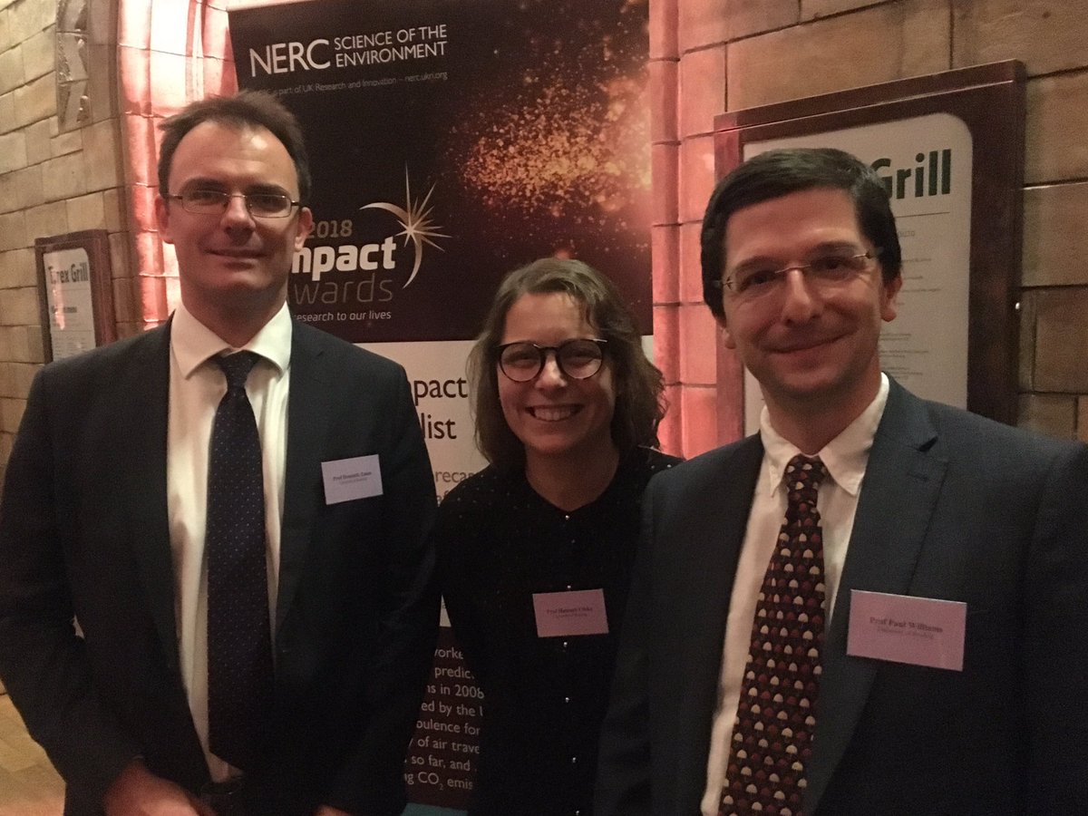 Supporting the wonderful @DrPaulDWilliams at the #NERCImpact Awards 2018 @NHM_London