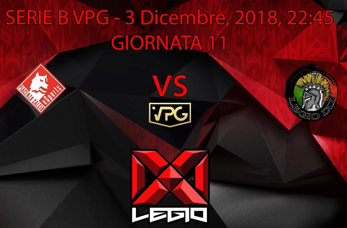 CiccianoeSports's tweet photo. 🎙🎮FORMAZIONI
Lunedì 3/12

22:15 @FVPAeSport 
Serie A 🏆
#FortitudoFC vs @IXI_eSport 

22:45 @VPG_Italy 
Serie B 🏆
#PiacenzaCalcio vs #LEGIOIXI 🎮🎙

#WEARETHELEGION https://t.co/HEBjtcpzGs