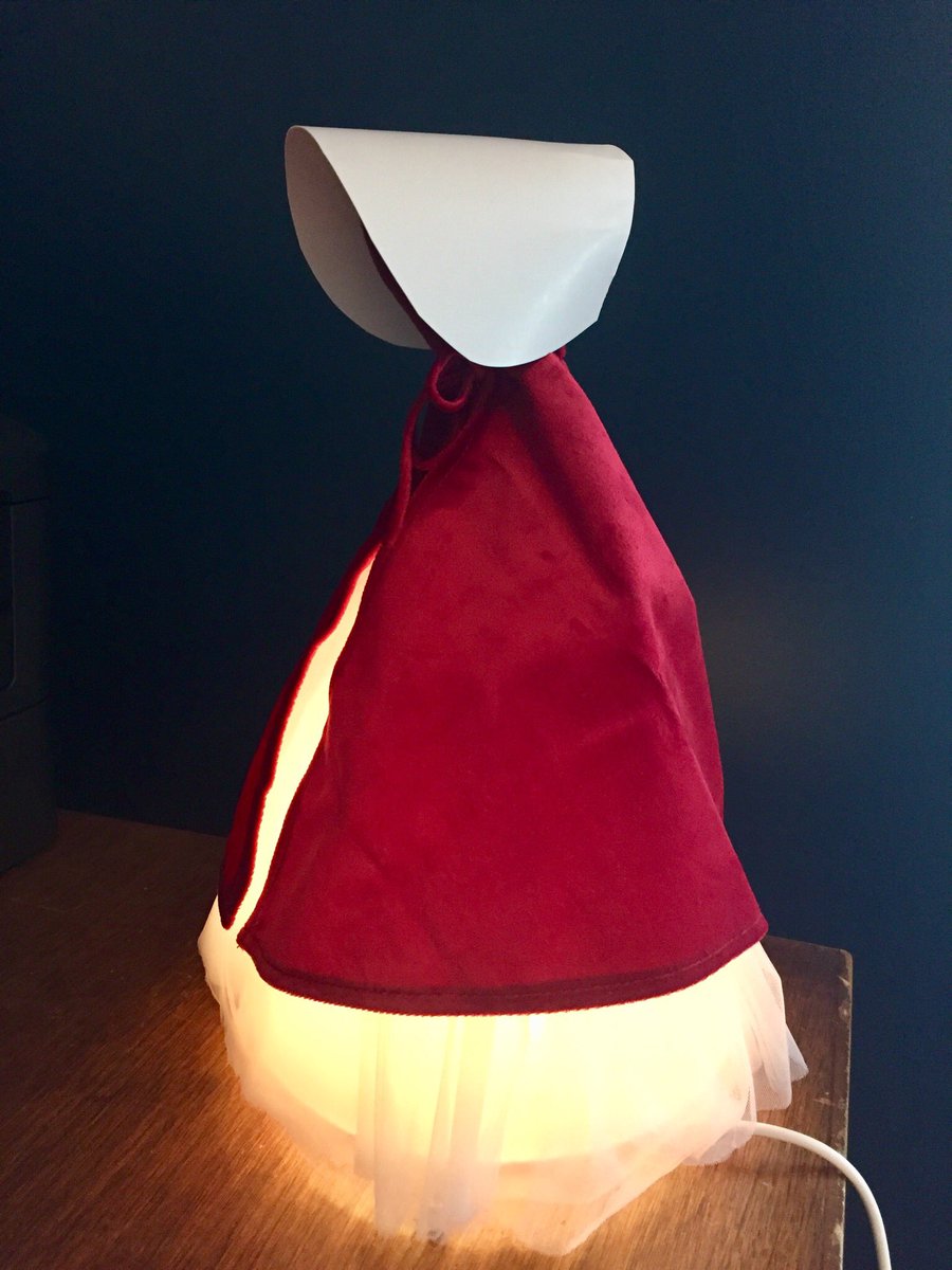 So now Ikea sells a Handmaid’s Tale lamp and it’s half off but you still have to make your own bonnet because JFC of course you do.