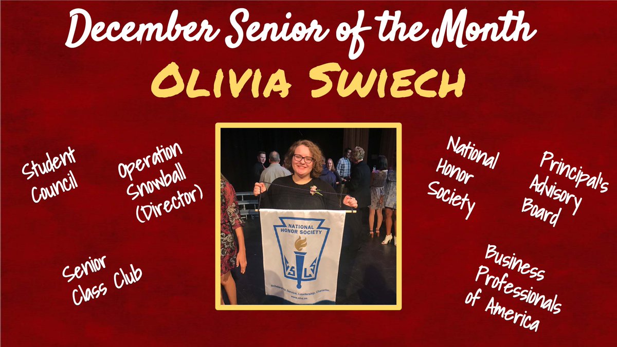 Siegie_Saxon's tweet photo. Congratulations to Olivia Swiech, SHS December Senior of the Month https://t.co/bmuxqq9g6J https://t.co/bTOlQassso