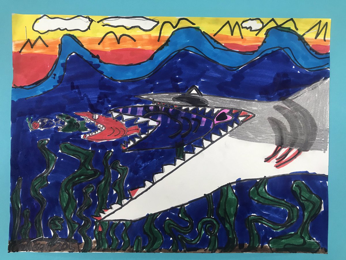 Title: The Megladon Feast by Charleigh, Grade 3