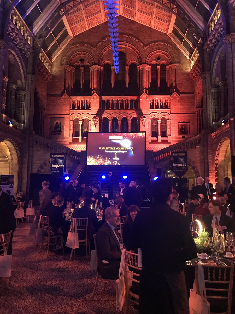 Oh hai #NERCImpact @NHM_London  - looking good and can’t wait to find out the @NERCscience winners!