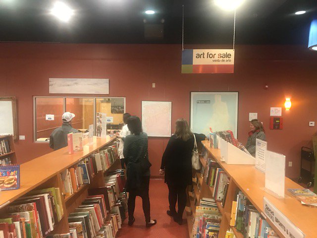 HireGroundsCafe's tweet image. Our Artist Reception with Regina Edry was a success! Stop in this month to enjoy her gallery. A portion of all proceeds benefit @GoodwillWorks's mission services. #LocalArtist #GoodwillWorks #Support #GoodCoffeeGoodKarma