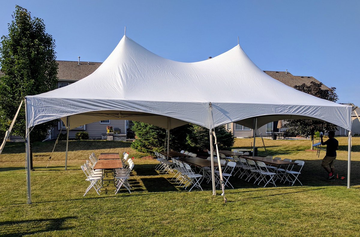 Tent, Tables & Chairs for Event 8.25.2018!! #PalaceEvents #TEAM #PalaceEventEvents #SummerEvent #2018event #Tent #WhiteTent #Table #Chairs #FoldingChairs #WhitePlasticFoldingChairs #OutdoorEvent #Event #BanquetTables #PrivateProperty