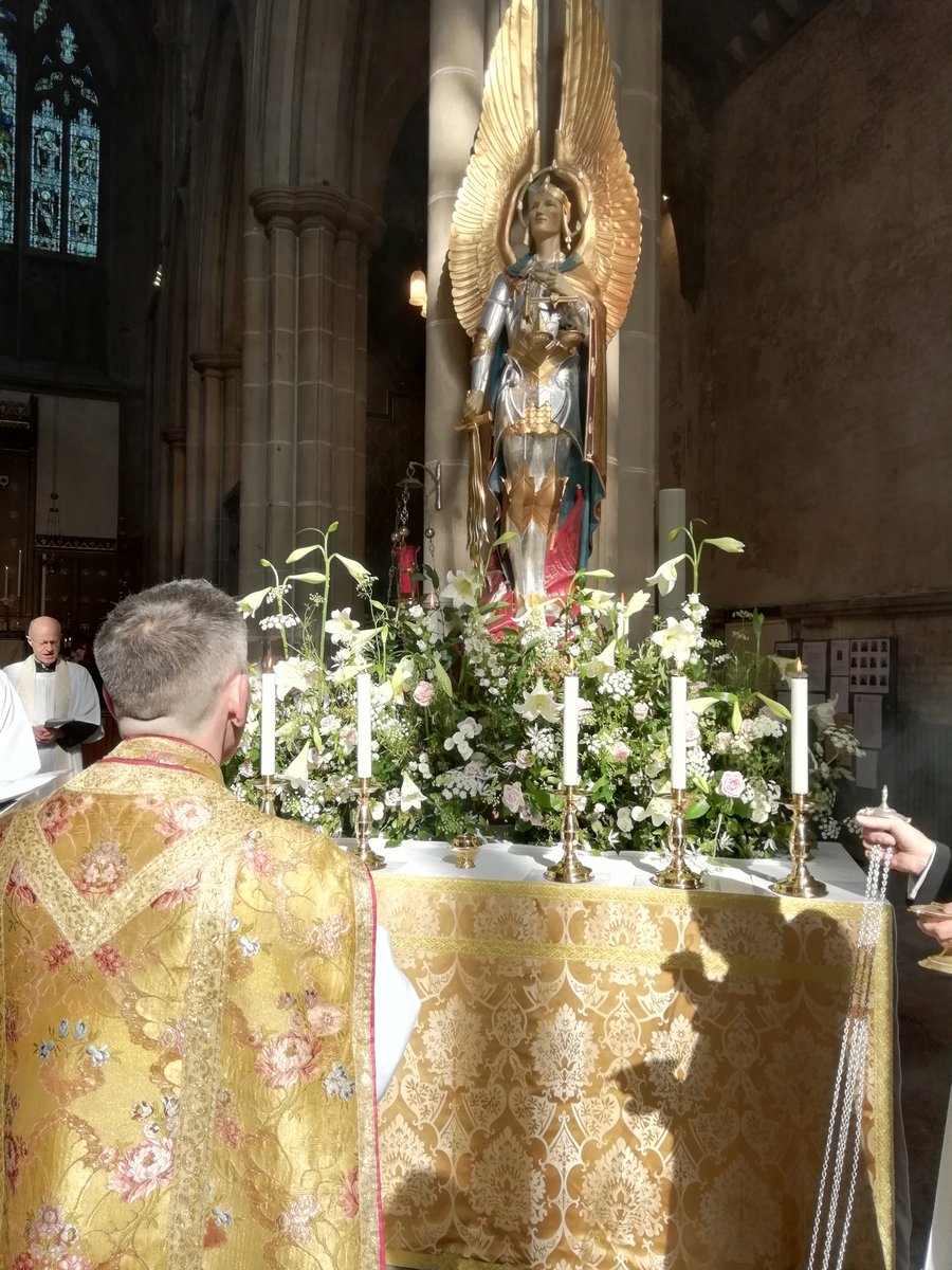 At St. Michael's Patronal Festival, at the end of September, the newly restored statue of the Holy Archangel was re-dedicated at the beginning of a most joyful service.