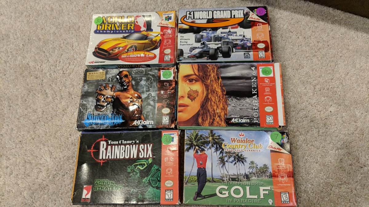 GamesByTeeohh's tweet photo. Boxed Nintendo 64 games, too! https://t.co/TtXdKkHEYv