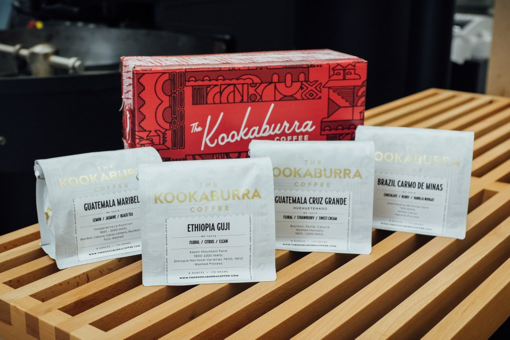 The_Kookaburra's tweet photo. Just in time for the holidays, we present the Single Origin Sampler aka the S.O.S. Box!
It comes packed with four 6oz bags of our favorite single origin coffees, and everyone will love it, promise.
#thekookaburra #specialtycoffee #thirdwavecoffee #singleorigin #kooksonly https://t.co/ak4AkBqhg8