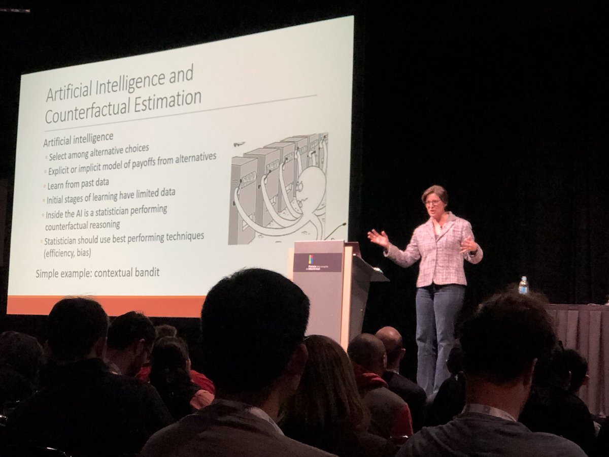 blancamiller_'s tweet image. @Susan_Athey just validated my recent idea that counterfactuals are an inherent component of reinforcement learning when agents explore their environments!! 🙌🏼 #NeurIPS18 #counterfactualinference