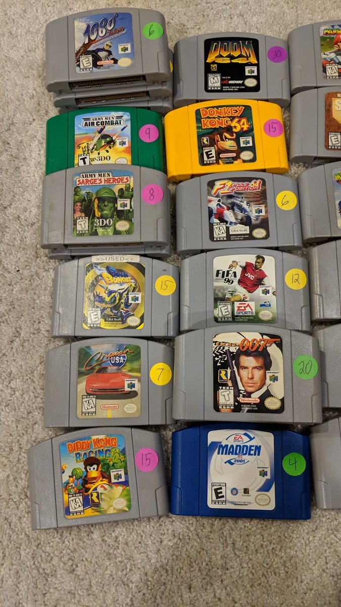 GamesByTeeohh's tweet photo. Nintendo 64 games for sale! Please inquire within! Thank you! #GamesByTeeohh https://t.co/MrX11cylQv
