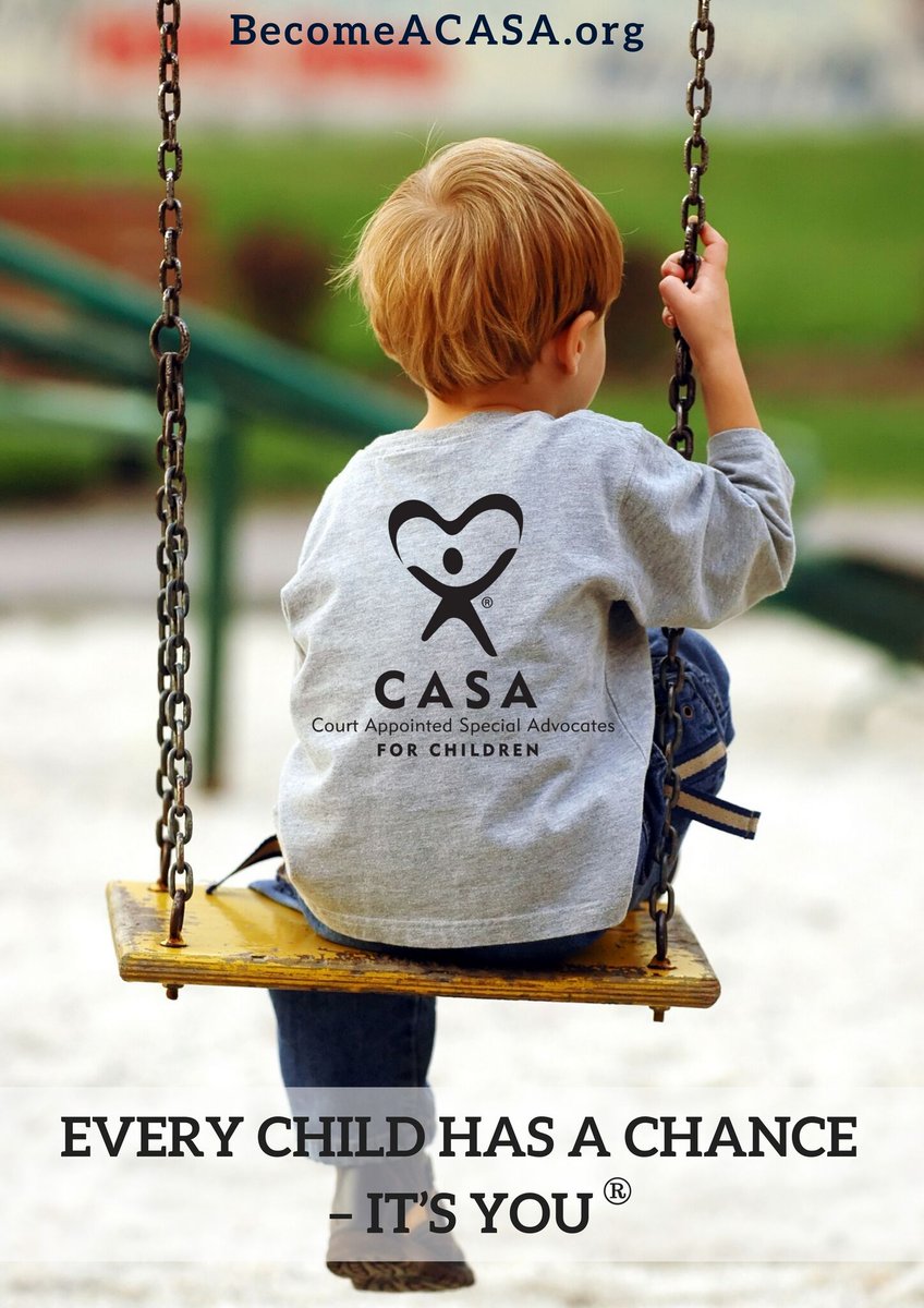 Our goal is to provide every vulnerable child with a CASA volunteer during one of the most difficult times of their lives. casagrayson.org
#BecomeACASA