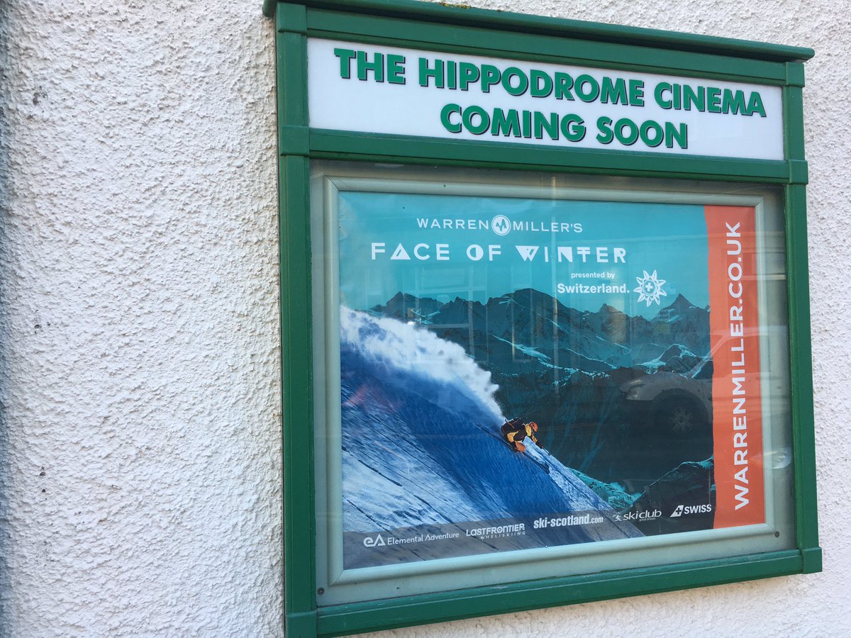 winterhighland's tweet photo. On Sun 9 Dec we bring the 69th #WarrenMiller #ski film #FaceofWinter to the historic Bo’ness Hippodrome at 4.30pm. https://t.co/FMhNBGfKgt https://t.co/1QSDfrwMcw