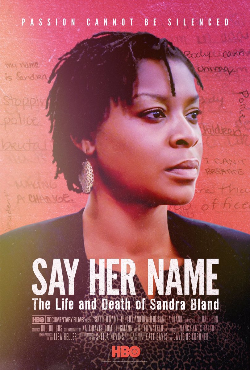 4CornerStudios's tweet photo. Sandra Bland’s Documentary “Say Her Name” premieres tonight on HBO at 10pm!🎥 https://t.co/fqiFtvkCCt