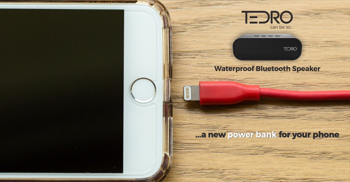 tedroshop's tweet photo. ❓ WHY TEDRO?
Great news!! 🤩 No more low battery for your phone 🔋🔌😃
Join TEDRO Team! 👇
✔️ Get YOUR own TEDRO Waterproof Bluetooth Speaker NOW! 
➡️ Find out more here: https://t.co/4hdddaAJo7
#music #handsfree #travel #SDCard #happy #bluetooth #speaker #jbl #love #powerbank https://t.co/kWcNHO1fxv