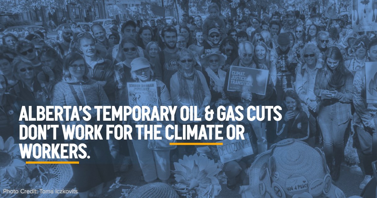 350Canada's tweet photo. Our response to @RachelNotley's announcement yesterday.
Politicians like Notley & Trudeau keep failing to act on climate & Indigenous rights-- and they're also falling short when it comes to protecting workers. That's why we need a #GoodWorkGuarantee.
https://t.co/WaM2g9xZuu https://t.co/b7sCu3314s
