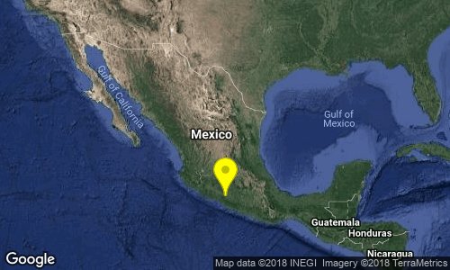webcamsdemexico's tweet photo. Vía @SSNMexico:

SISMO Magnitud 4.7 Loc  45 km al SUROESTE de HUETAMO, MICH 03/12/18 14:00:33 Lat 18.29 Lon -101.15 Pf 70 km 

https://t.co/C4N6GJLl52