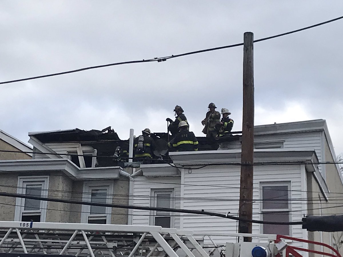 MistrGamble's tweet image. Crews knock down row home fire in the 200 block of E. Airy St. in #Norristown No injuries reported, traffic diverted from E. Main and E. Airy streets during firefighting operations #THNews