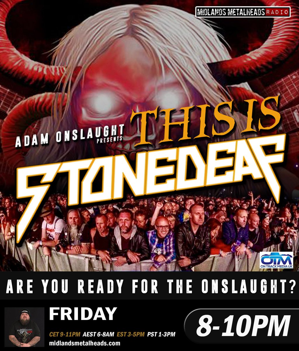 adam_onslaught's tweet photo. Check out my latest podcast for #ThisIsStonedeaf @Stonedeaf_fest on @Mid_Metalheads Ft an interview with Chris Sumby, Director. https://t.co/trhUExmXdk CHECK IT OUT #StonedeafFestival #Stonedeaf2019 https://t.co/PKDLbgglss