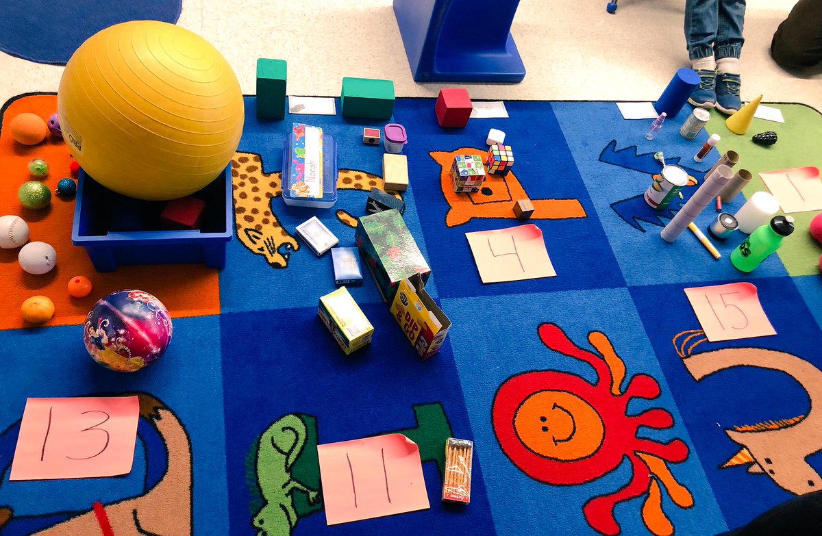 MathCoachJen's tweet photo. Kindergarten friends brought in 3D shapes from home then they sorted them today! Look how many cylinders & spheres they found! #ccssm #ctreg14 #kindergarten https://t.co/A35CamuRvy