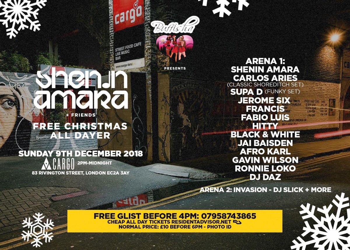 This Sunday We Are Playing In London <a href="/Cargo_LDN/">Cargo</a> Alongside Some Industry Friends + Many More!