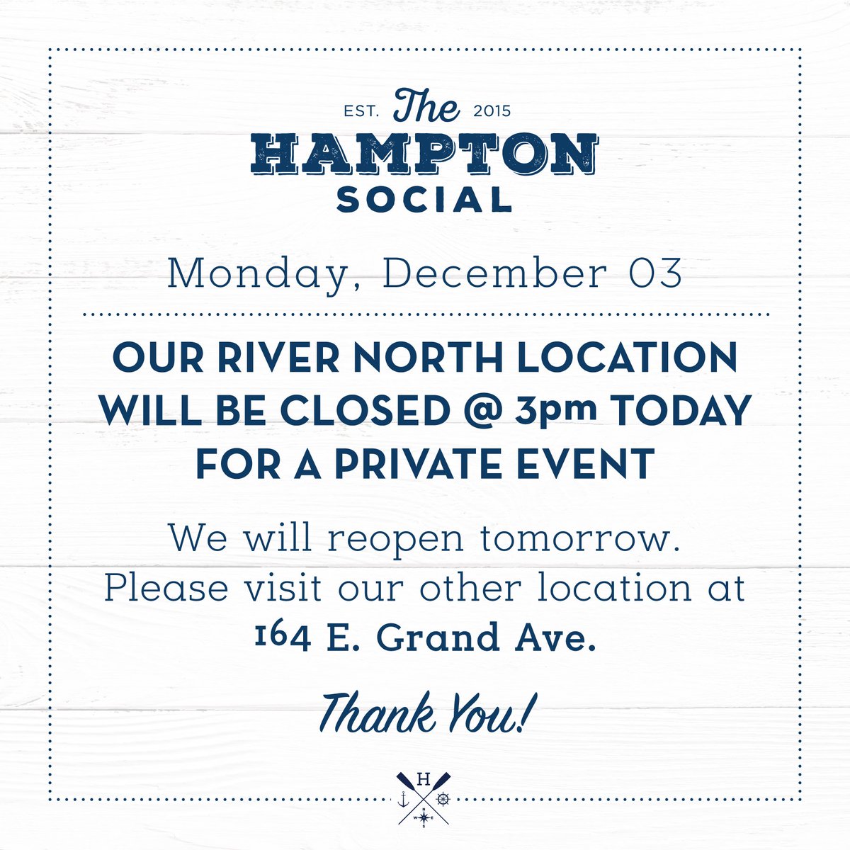 See you at our Streeterville location! 🍾