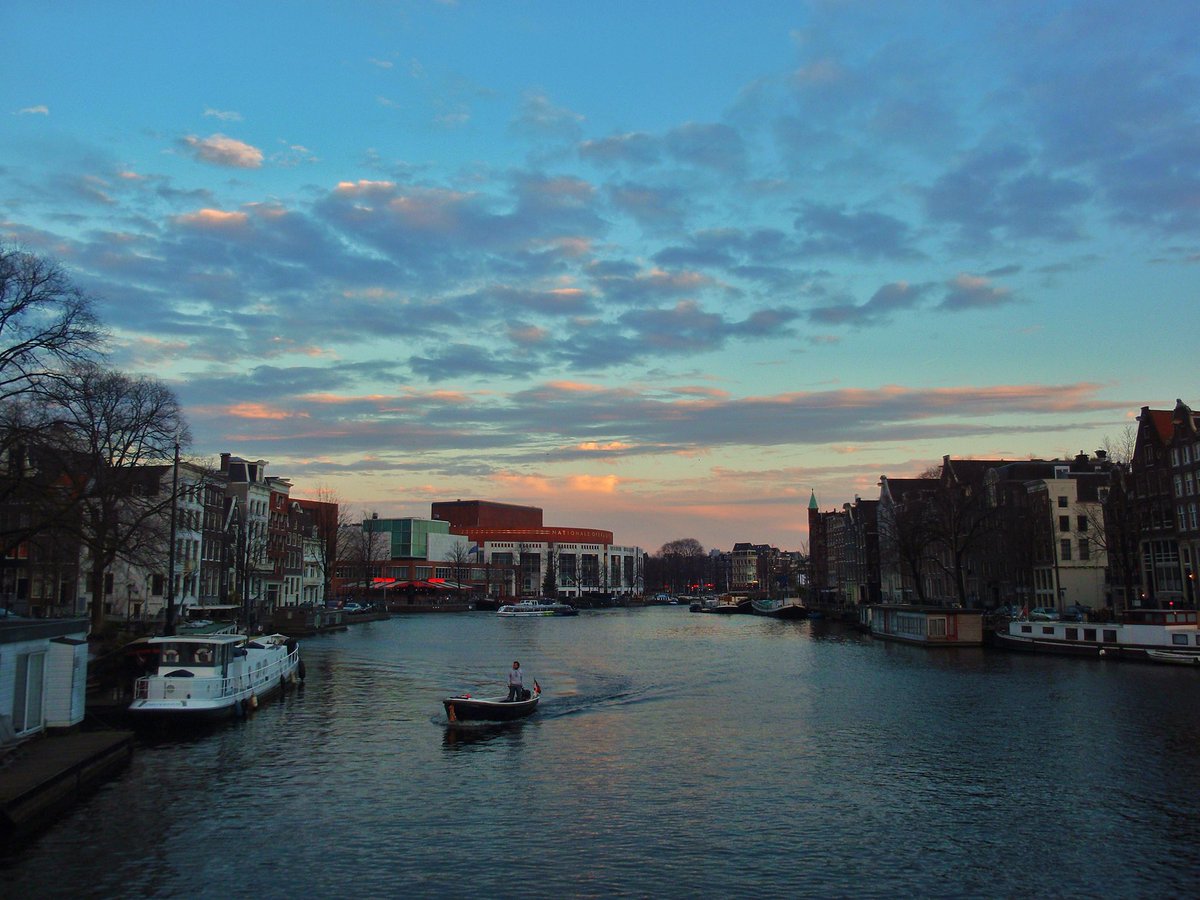 Looking towards the Stopera on the Amstel in #Amsterdam
