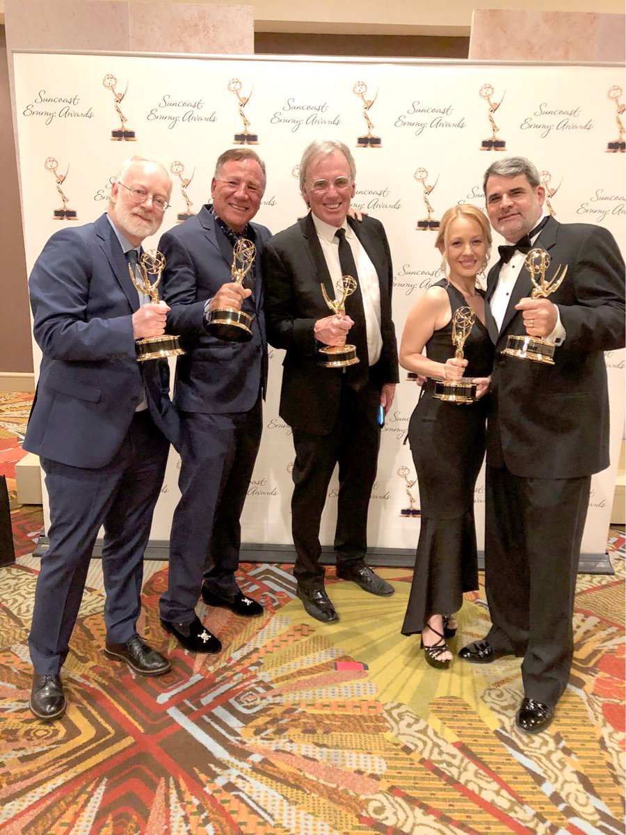 stew_tv's tweet photo. Kid Stew won five 2018 EMMY ® Awards at the 42nd Annual @SuncoastEmmys! All four season 1 episodes were recognized in the “Children/Youth/Teens” program category, and cast member Armando Bernal IV was recognized in the “Talent: Performer/Narrator” category! @1jamespatterson https://t.co/0JbKMaZn2S