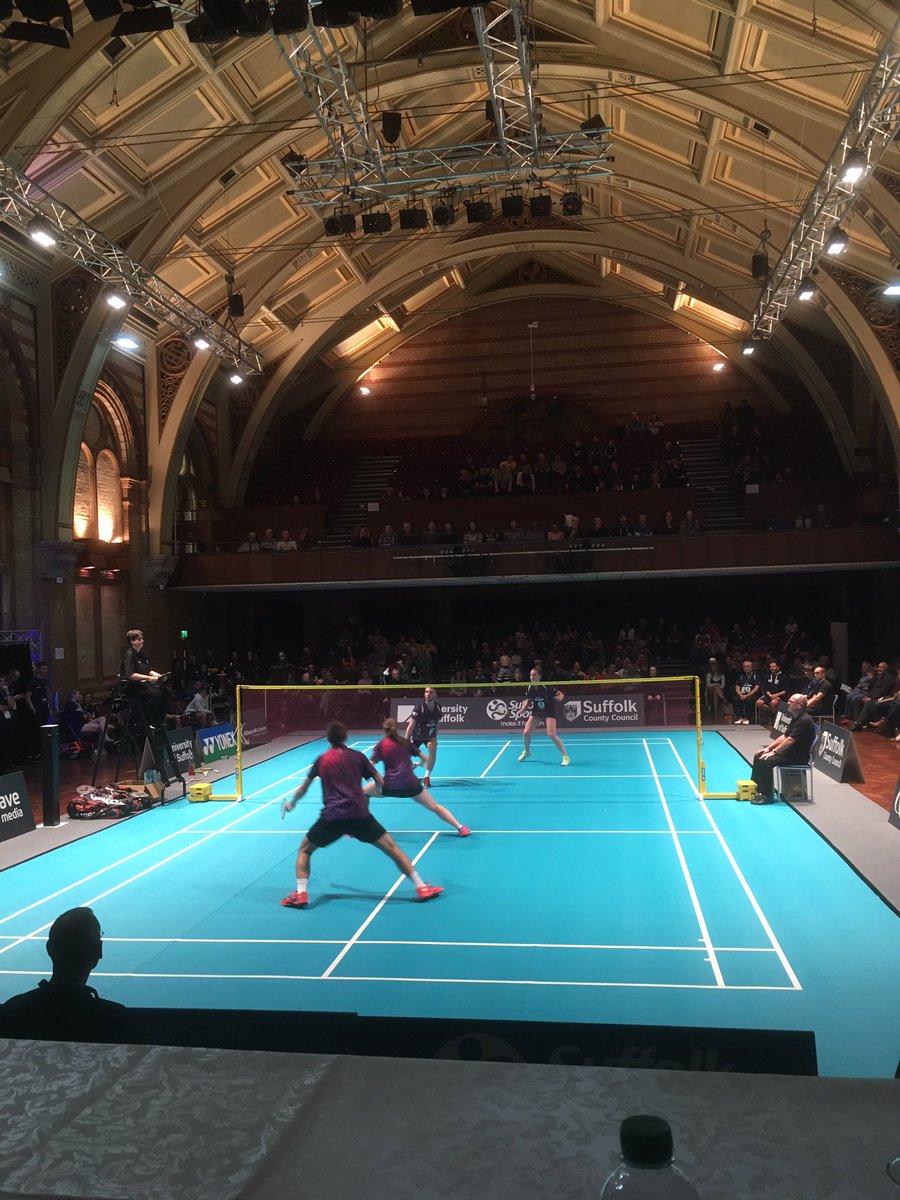 Great night of entertainment @AC_Leisure Badminton returns to Suffolk #gosaxons