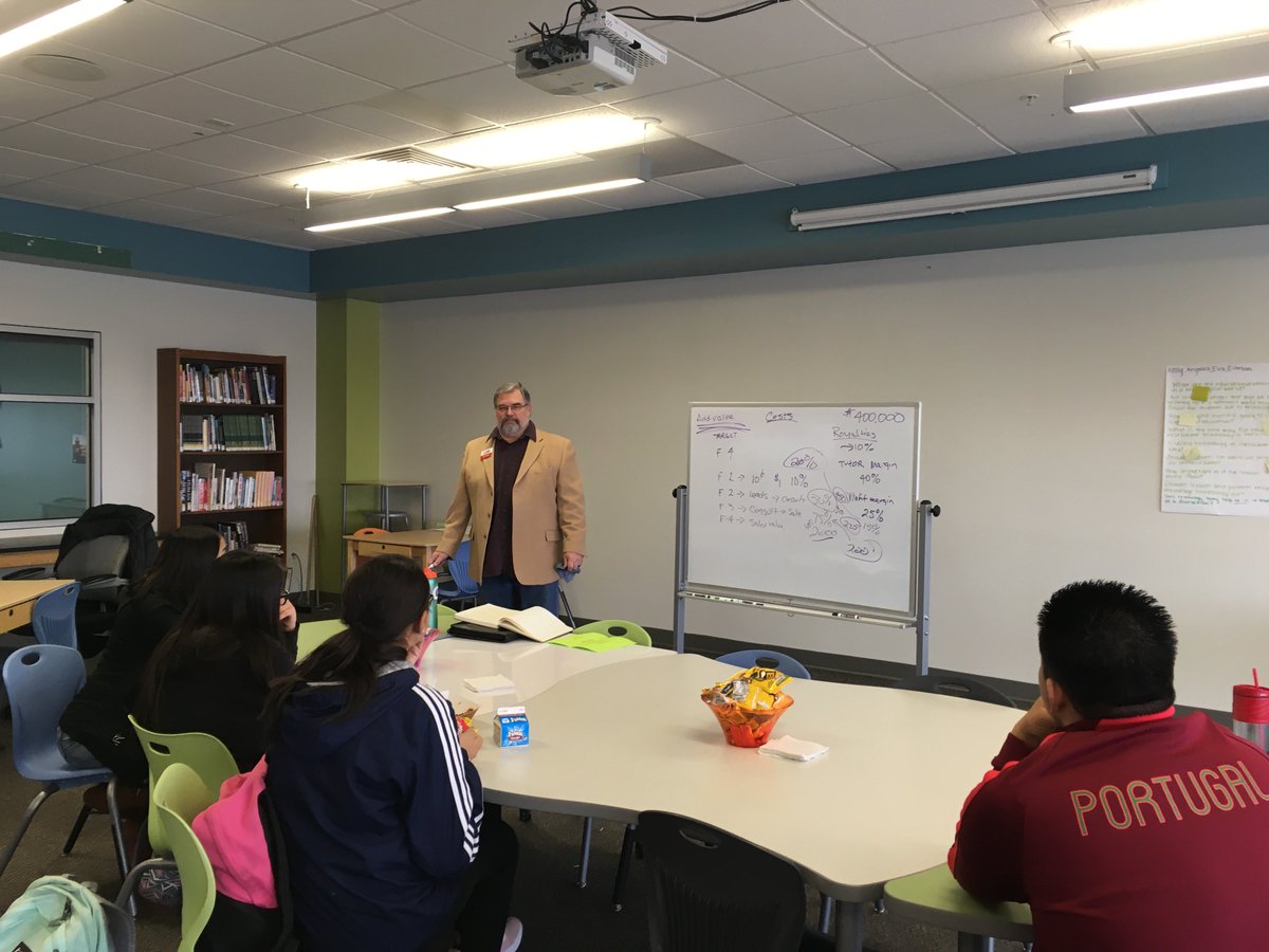 SHS talked profit margins, royalties, &amp; sales value at Career Lunch today. Thanks to Jay Stype, OWN &amp; Ed. Consult of Tutor Dr., for his informative &amp; engaging PRESN on entrepreneurship. <a href="/SHS_Principal/">Dr. Edward Kosek</a> <a href="/SkylineSTEM_VPA/">Skyline STEM Academy</a> <a href="/SVVSDPartners/">Community Strong</a> #svvsdlearns <a href="/TutorDrNoCo/">TutorDoctor NoCo</a>
