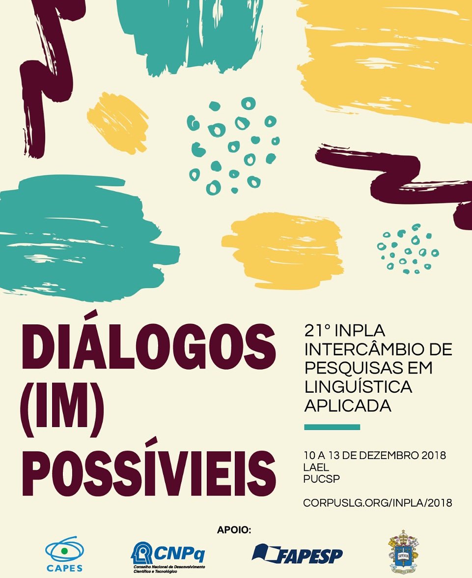 LAELPUCSP's tweet photo. Dezembro chegou e tem InPLA 2018 começando na próxima semana!! 📚💡🏷
Informações sobre pagamento e inscrição no site do evento: https://t.co/PWBp6DlYV9 ou no Instagram @laelpucsp
#laelpucsp #pucsp #linguísticaaplicada #vemprapucsp #inpla2018 #congresso #mestrado #doutorado https://t.co/tLvytXBdm3