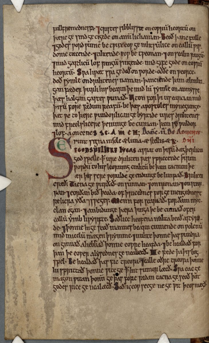 ParkerLibCCCC's tweet photo. #ParkerAdvent2018 Days 1-3: In a shameless act of catch-up, here's a trio of copies of text for the First Sunday in #Advent in three #Parkerian collections of #OldEnglish #Homilies (#CCCC302, #CCCC188 & #CCCC178)
#AdventCalendar #medievaltwitter #AngloSaxonAdvent #twitterstorians https://t.co/1IF15RZ9mT