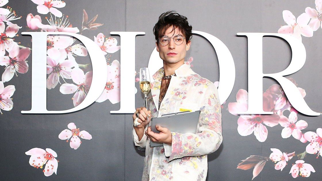 Ezra Miller on the red carpet...